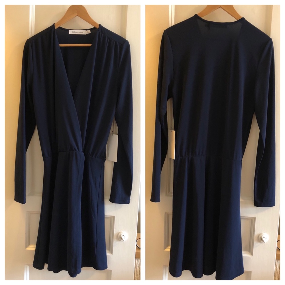 Bishop & Young navy dress size L